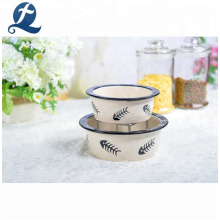 Customized Decal Printing Pet Products Feeder Ceramic Dog Bowls